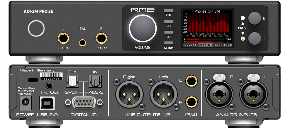 RME ADI-2/4 Pro SE Connectivity and Features