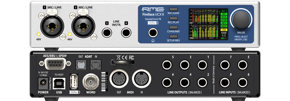 Fireface UCX II | Advanced USB Audio Interface - rme-usa.com
