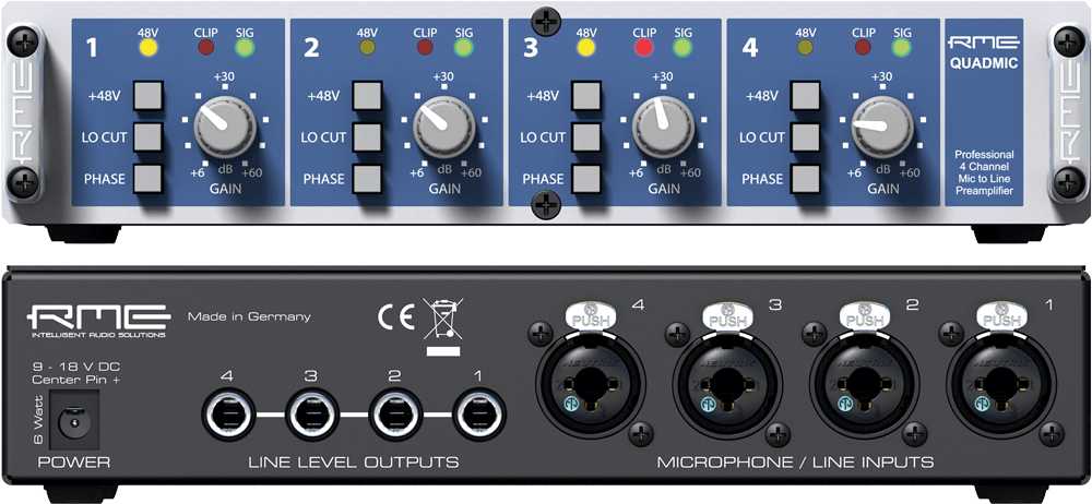 QuadMic II - RME Audio Interfaces | Format Converters | Preamps ...